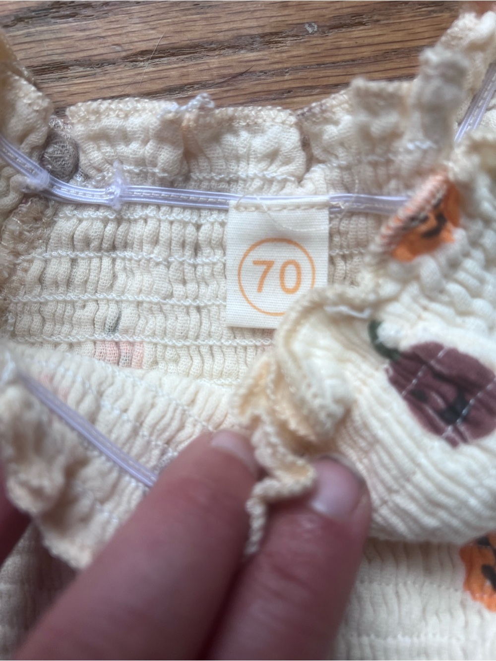 Fall Baby girl outfits and dresses bundle size 3-6 months with pumpkins and skel - Picture 8 of 14